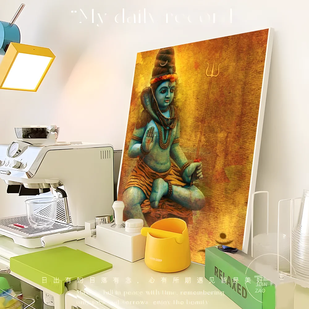 Hindu God Anime Posters Sticky Whitepaper Sticker Room Decor