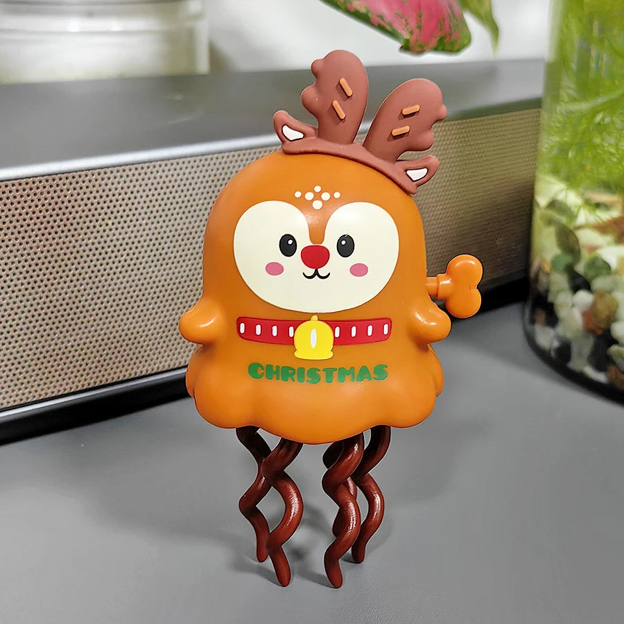 Christmas gifts, dancing Santa Claus, reindeer winding toys, desk Christmas ornaments and decorations