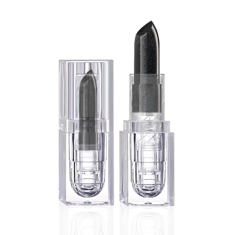 Waterproof Glitter Lipstick Sexy Black Lip Gloss Shiny Lip Tint  Cosmetics Halloween Lips Makeup