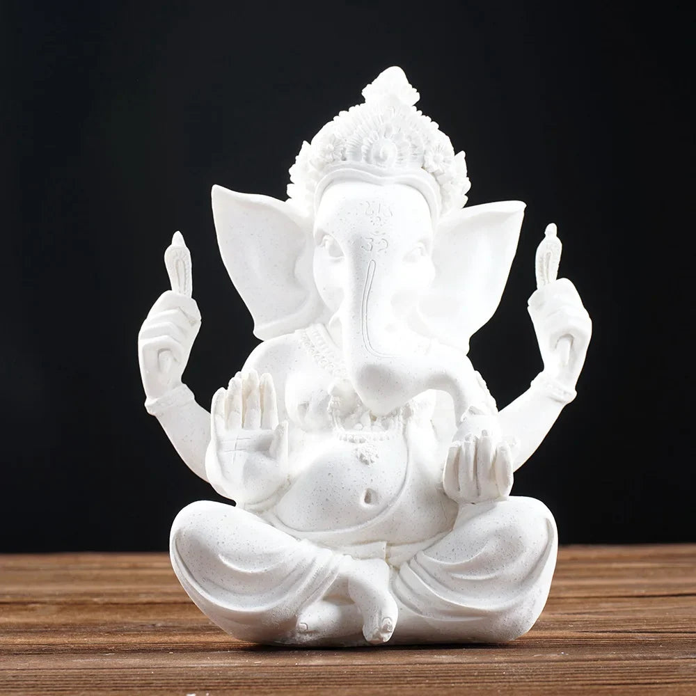 Sandstone Indian Ganesha  God Statue Religious Hindu  Shop Office Home Decoration Crafts