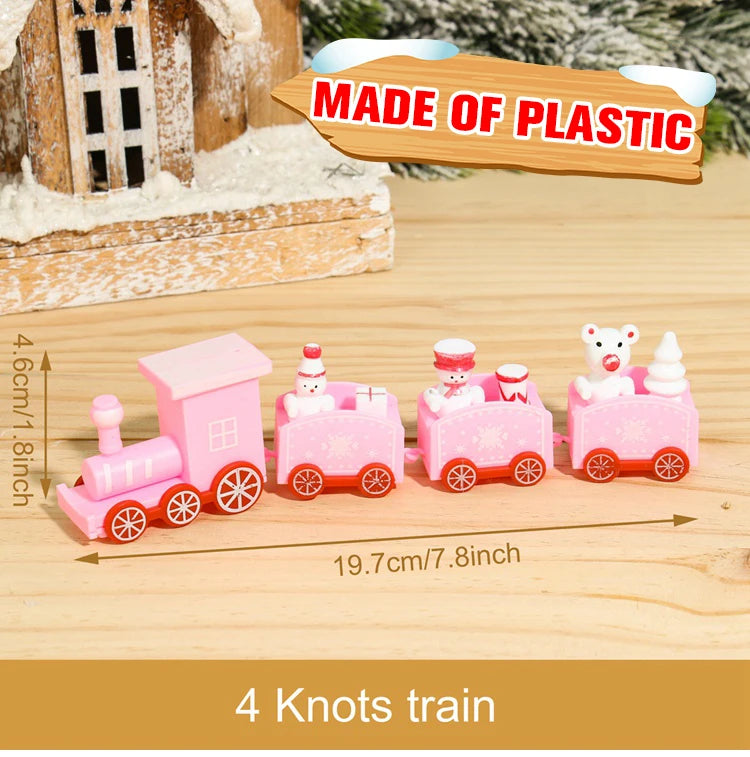 Christmas Train Merry Christmas Decorations For Home 2024 Cristmas Ornament Xmas Navidad Noel Gifts Happy New Year 2025 Decor