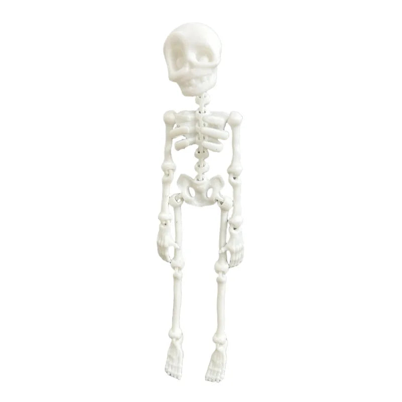 Poseable Skeleton Fridge Magnet Goth Human Skeletons Model with Movable Joints Funny Articulated Fridge Sticker Halloween Decor
