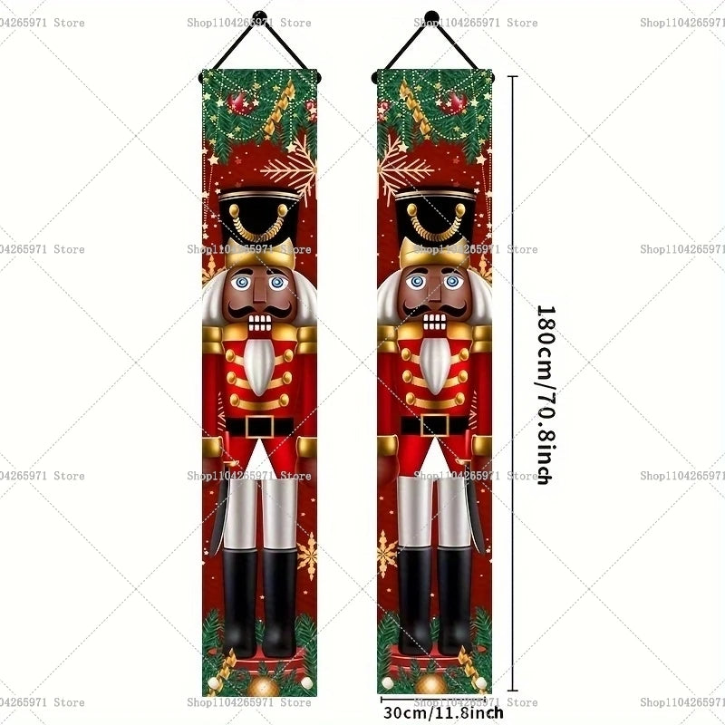 Christmas Hanging Door Nutcracker Soldier Happy Home 2025 Christmas Door Decoration Navidad Notal Noel Ornaments 2026 New