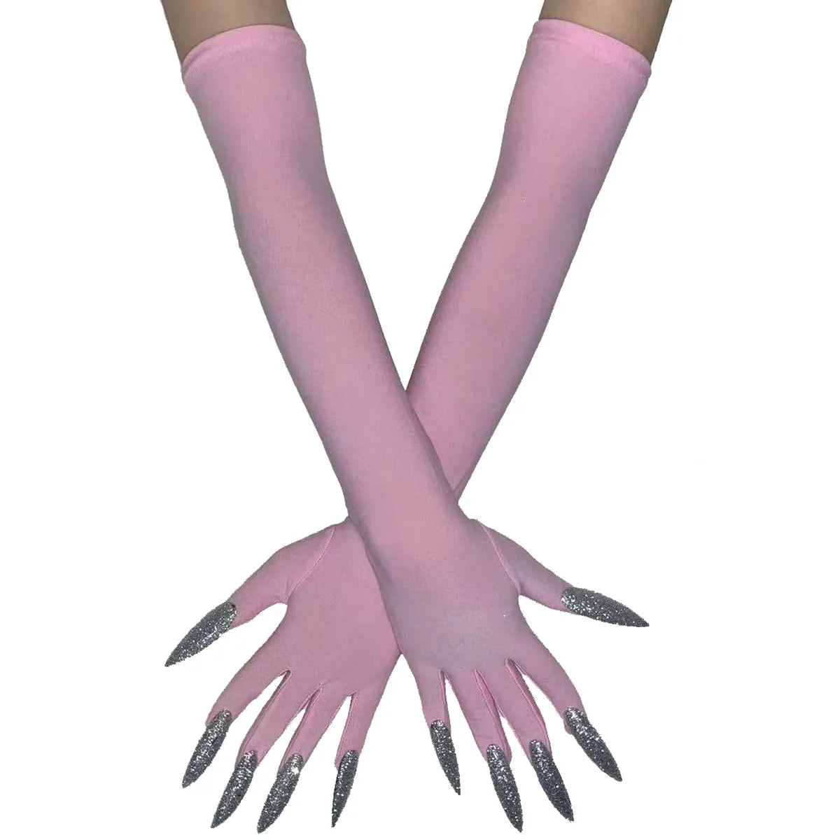 Cool Halloween gloves long ghost claw dress up gloves fashionable red long nails Cosplay Halloween funny gloves A529