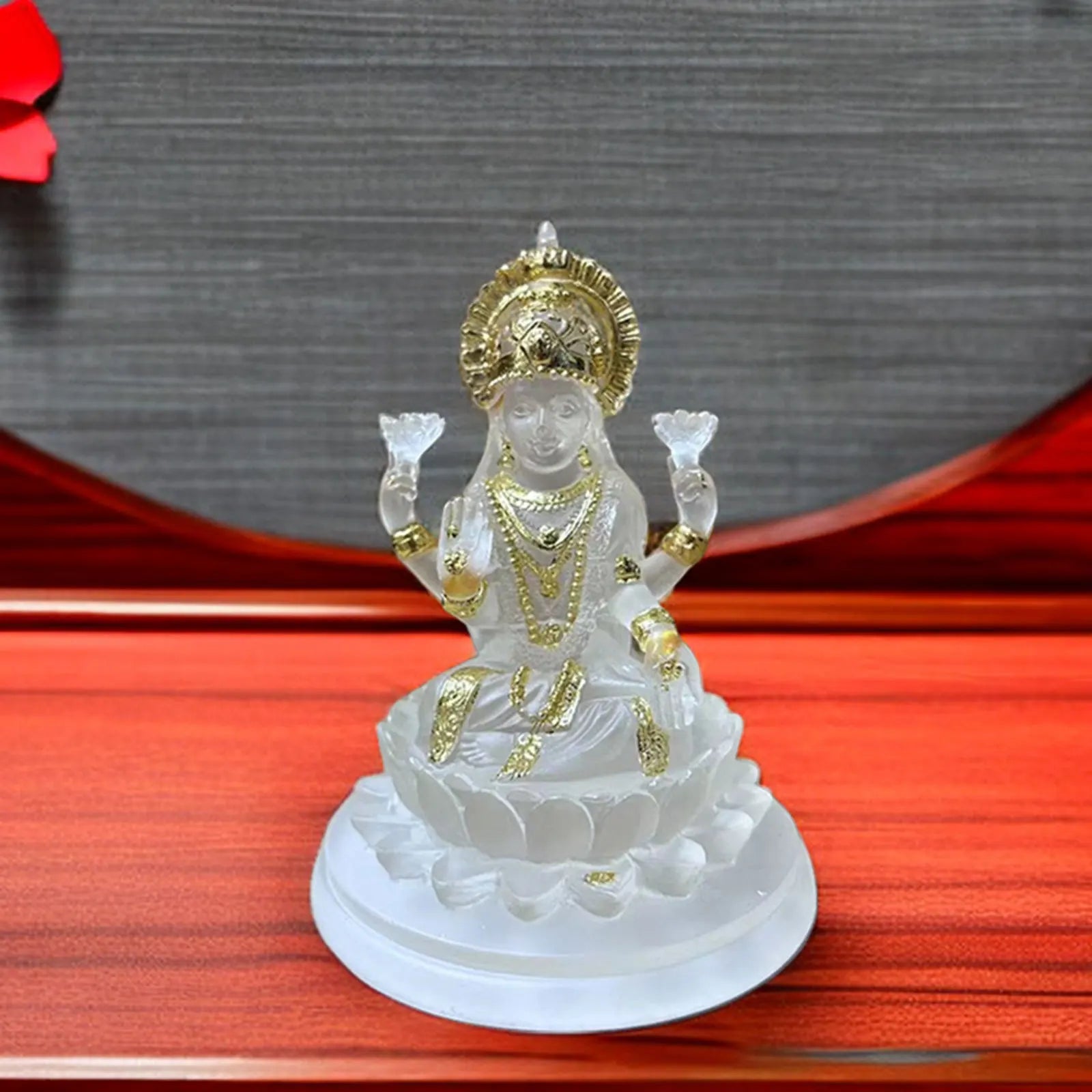 Hindu Goddess Mata Laxmi Tabletop Decoration Tall for Fairy Garden Easily Clean