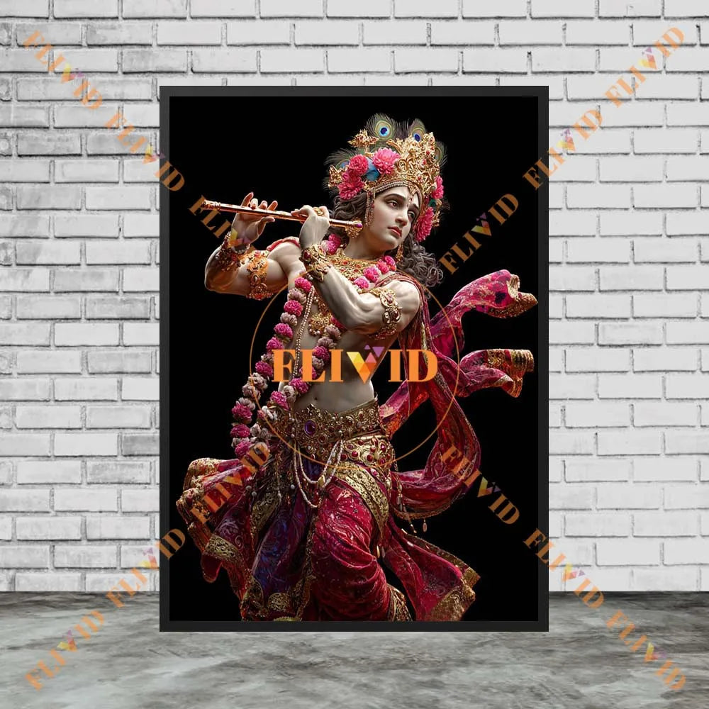 Goddess Parvati Shiva Vishnu Religion Poster Wall Pictures For Church Decor Wall Art Canvas Painting Posters Unframed