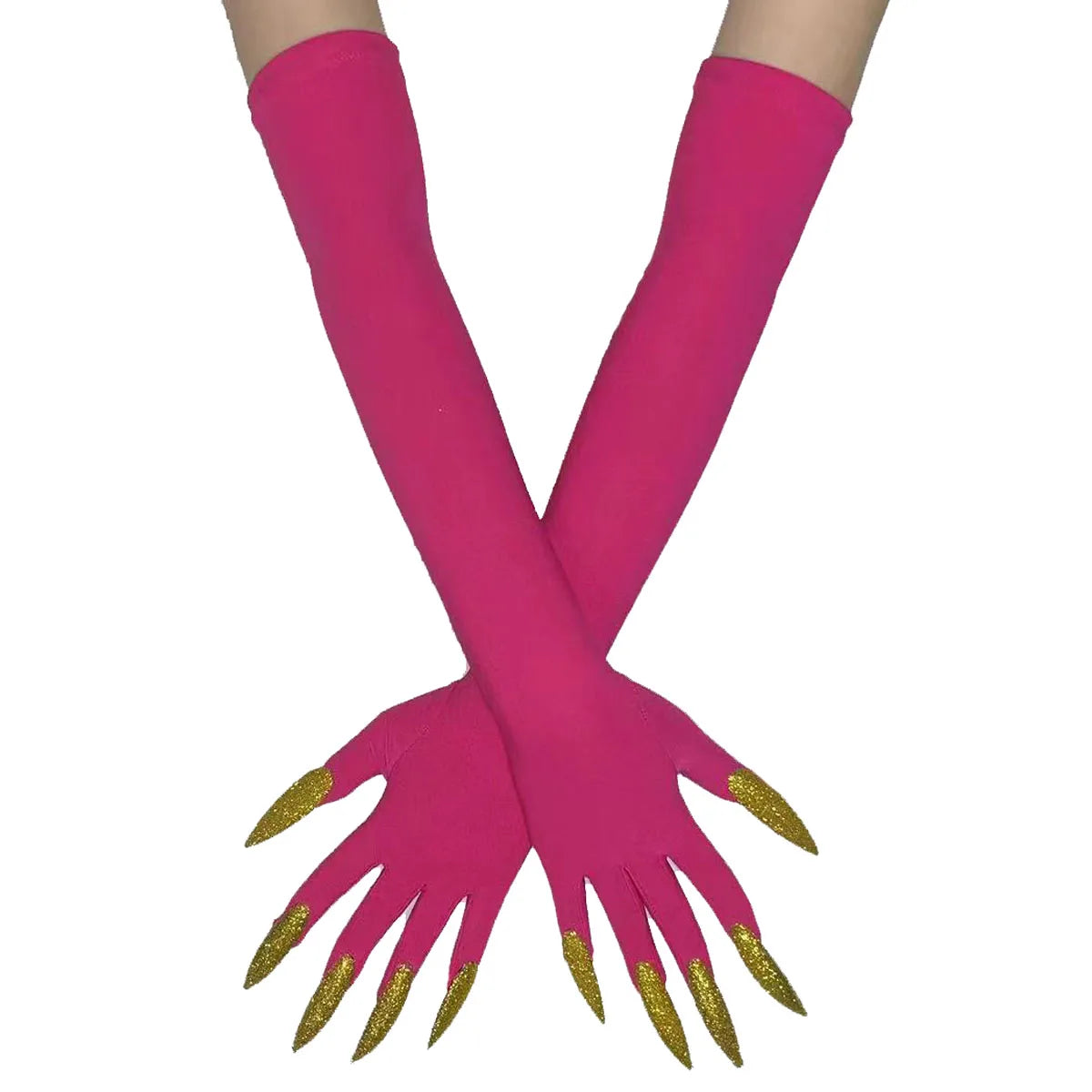 Cool Halloween gloves long ghost claw dress up gloves fashionable red long nails Cosplay Halloween funny gloves A529