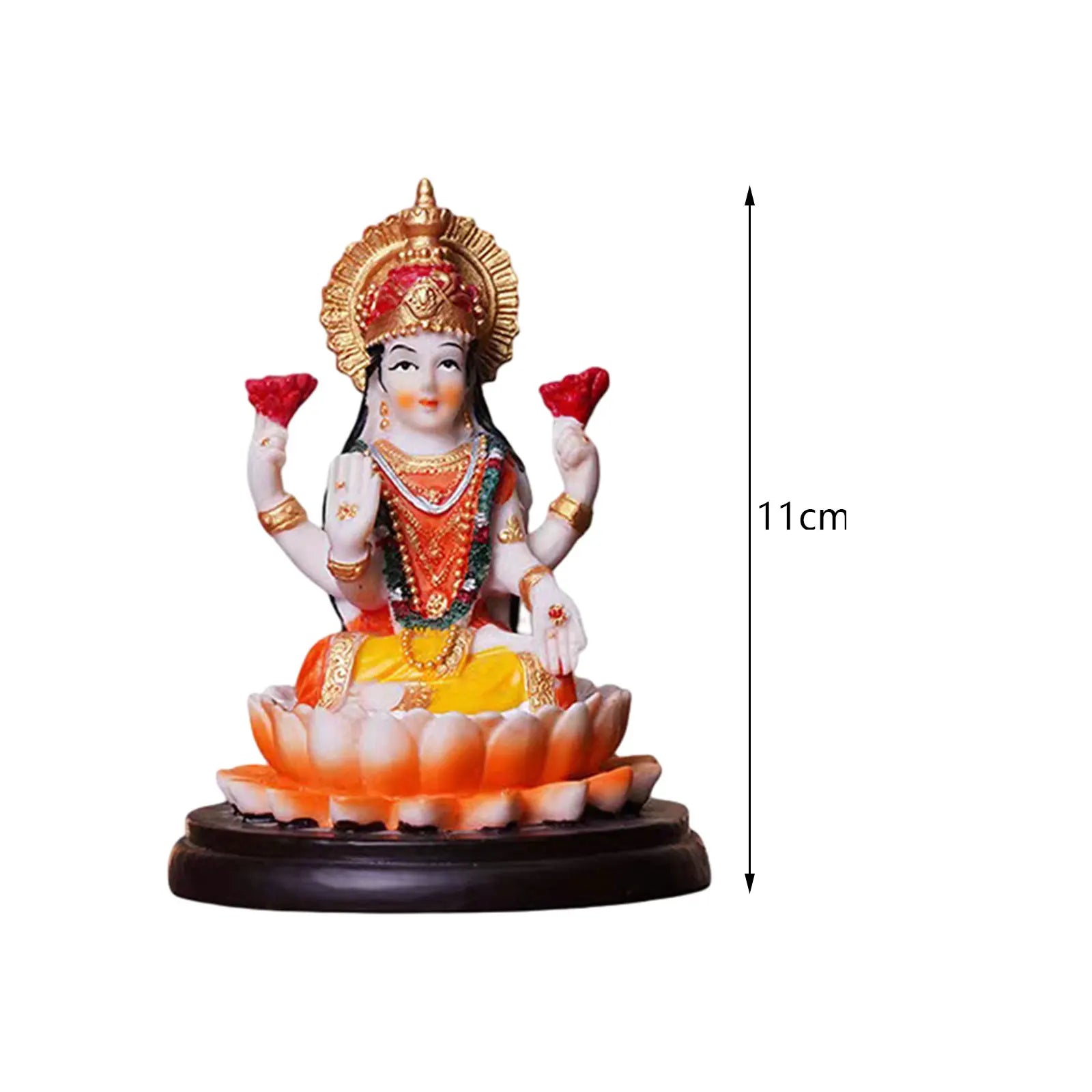 Hindu Goddess Mata Laxmi Tabletop Decoration Tall for Fairy Garden Easily Clean