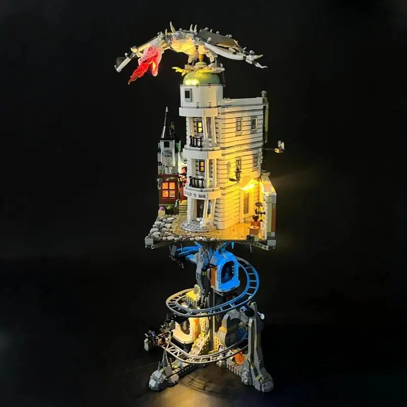 Christmas Promotion  4803pcs  FIT 76417 Gringotted Wizarding Bank Collectible Building Block Model Bricks Toys Birthday Gifts