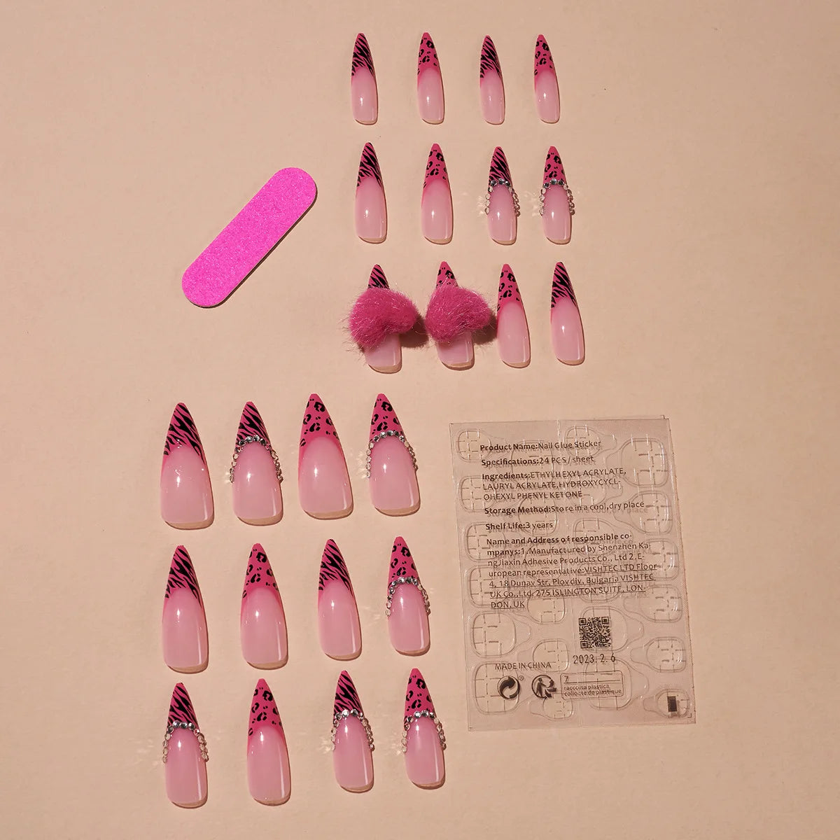 Halloween Red Bloodstain False Nails Long Coffin Ballet Full Cover Press on Nails Detchable Full Cover Fake Nail Patches 24pcs