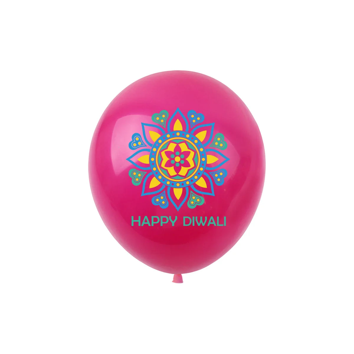 10Pcs Diwali Theme Latex Balloon Diwali Party Decoration Indian Diwali Lotus Balloons Happy Diwali Party Inflate Globos