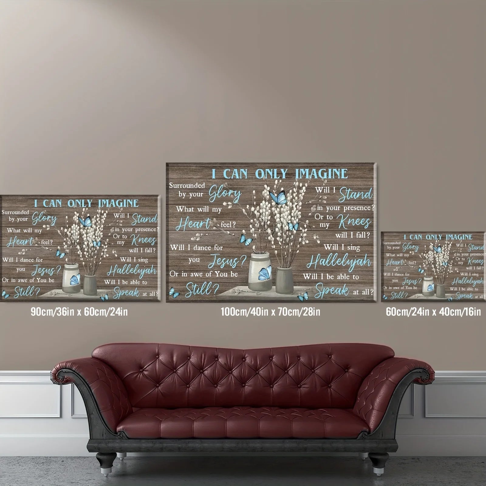 God Ganesha Canvas Wall Art God Series Religious Temple Print for Living Room Decor