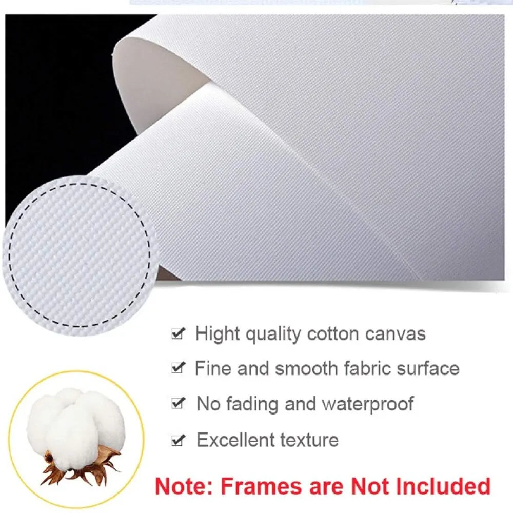 God Ganesha Canvas Wall Art God Series Religious Temple Print for Living Room Decor