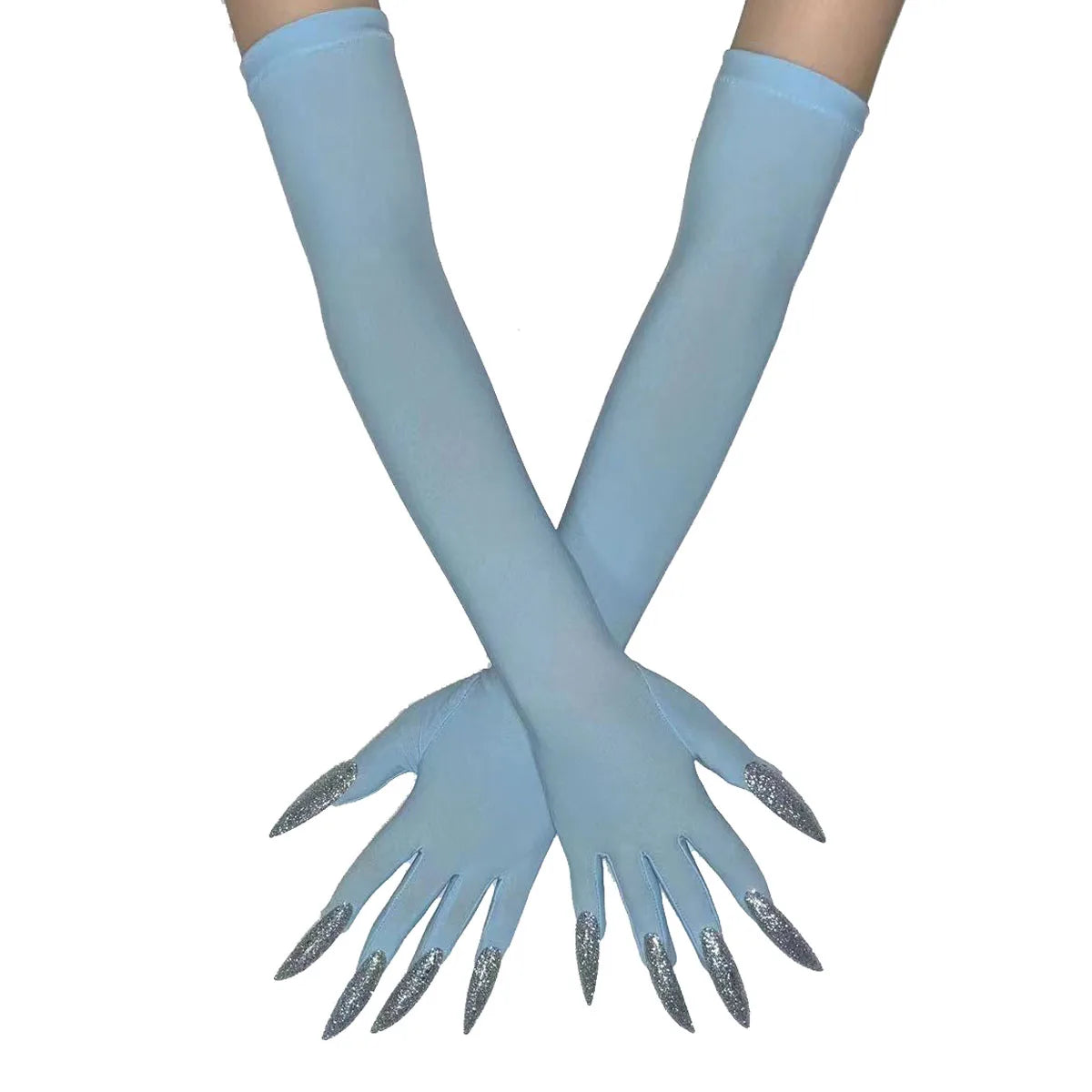 Cool Halloween gloves long ghost claw dress up gloves fashionable red long nails Cosplay Halloween funny gloves A529