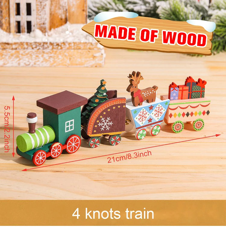 Christmas Train Merry Christmas Decorations For Home 2024 Cristmas Ornament Xmas Navidad Noel Gifts Happy New Year 2025 Decor