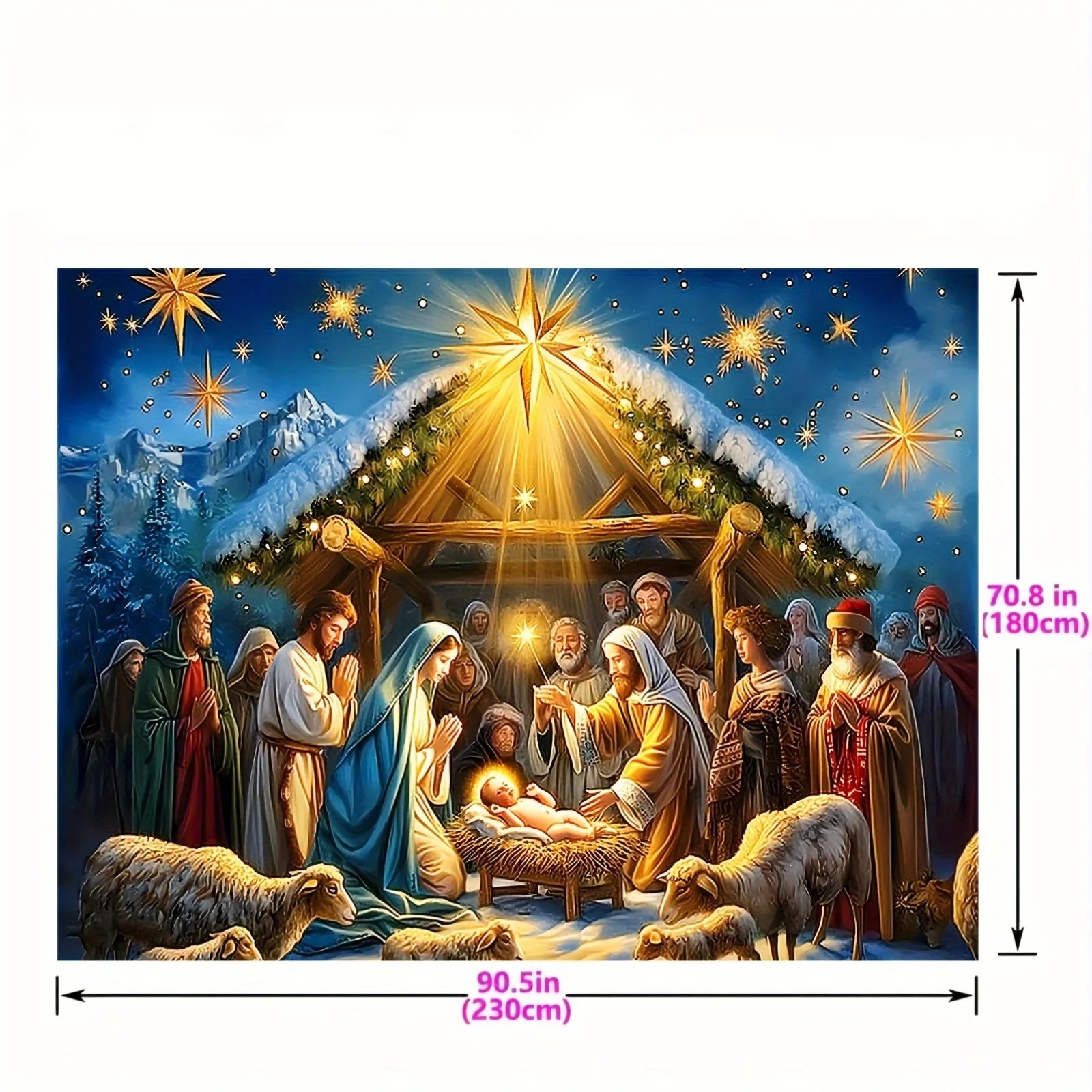 Christmas Background Religion Nativity suitable for home and party decoration suitable for living room holiday celebration