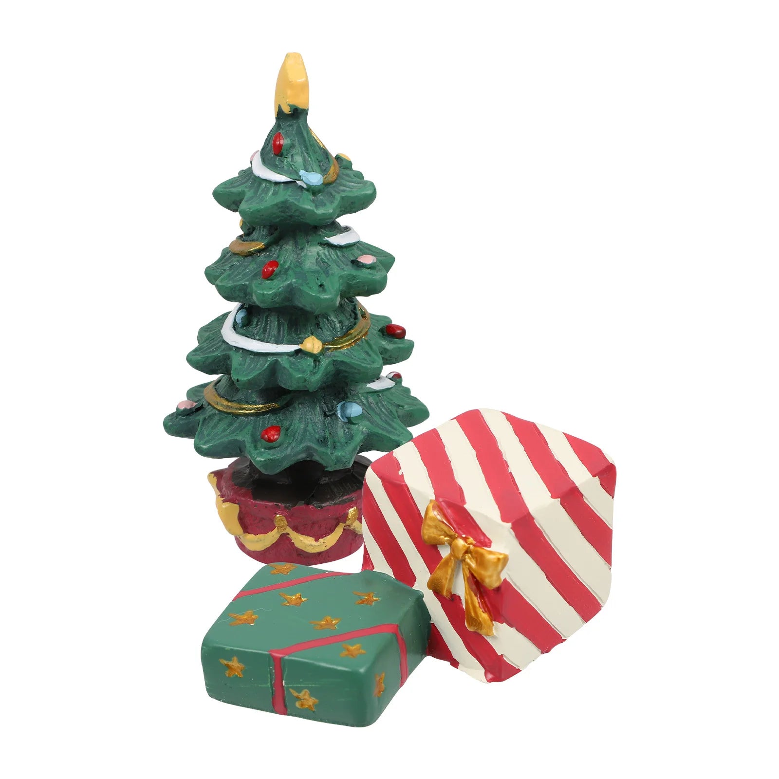 Aquarium Decor Christmas Decorations Xmas Ornaments Tree Holiday Artificial Mini