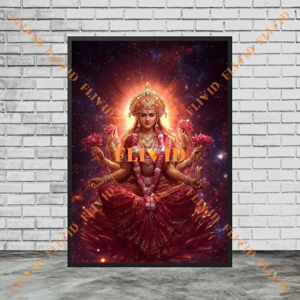 Goddess Parvati Shiva Vishnu Religion Poster Wall Pictures For Church Decor Wall Art Canvas Painting Posters Unframed