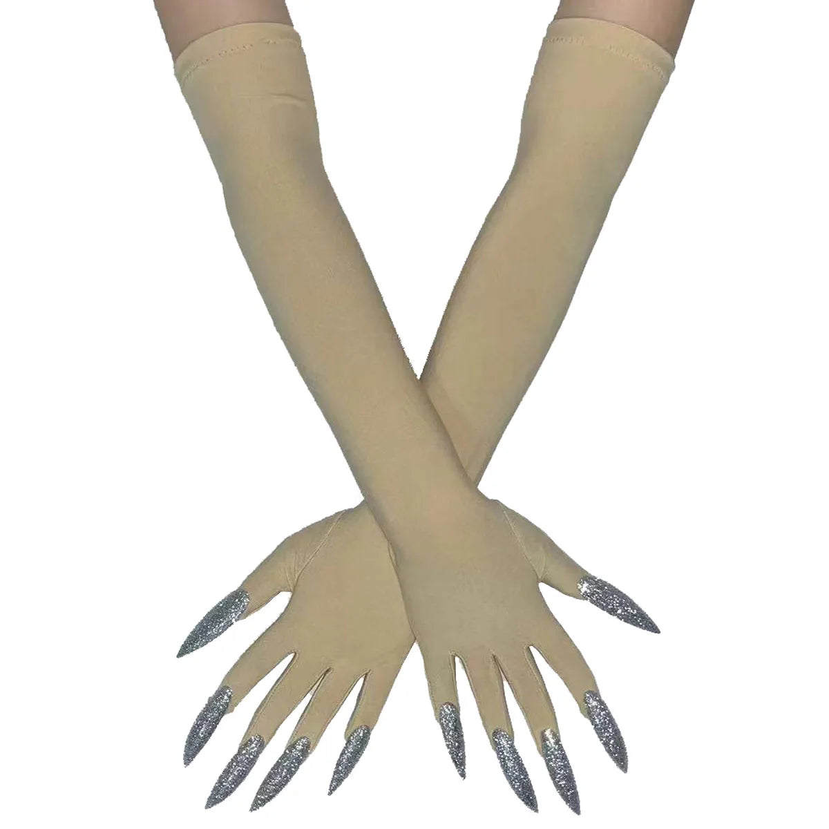 Cool Halloween gloves long ghost claw dress up gloves fashionable red long nails Cosplay Halloween funny gloves A529