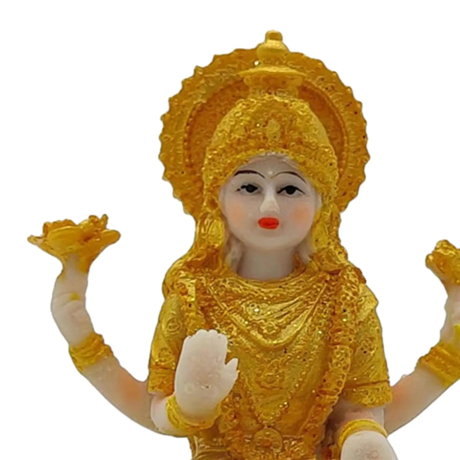 Hindu Goddess Mata Laxmi 4inch Tall Decorative Handmade Craft Carving