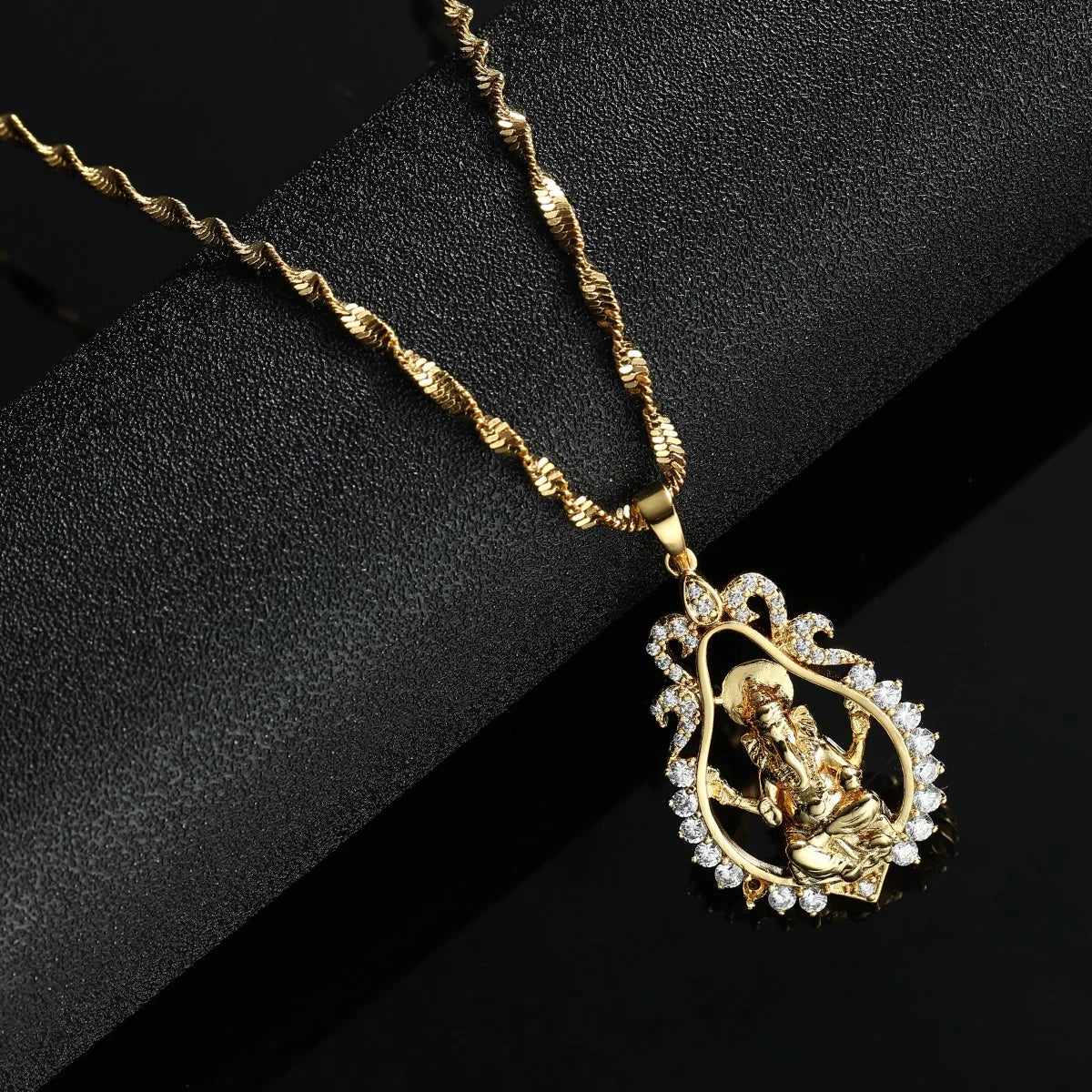 Religious Ganesha Pendant Necklaces for Women Girls