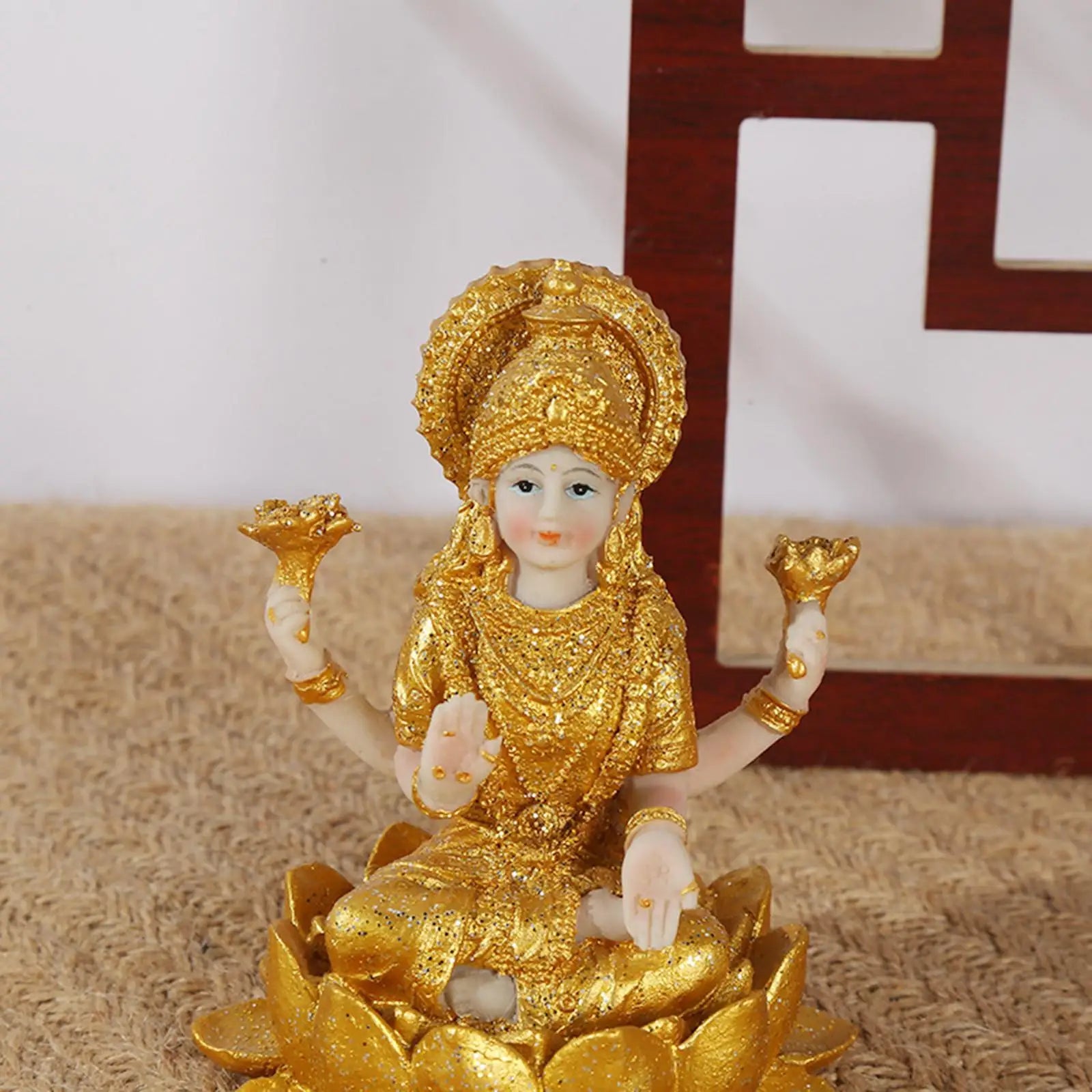 Resin Figurine Hindu God Goddess Decor Gifts Hindu Deity Hindu Decors Spiritual Sculpture Indian Buddha Statue for Altar Diwali