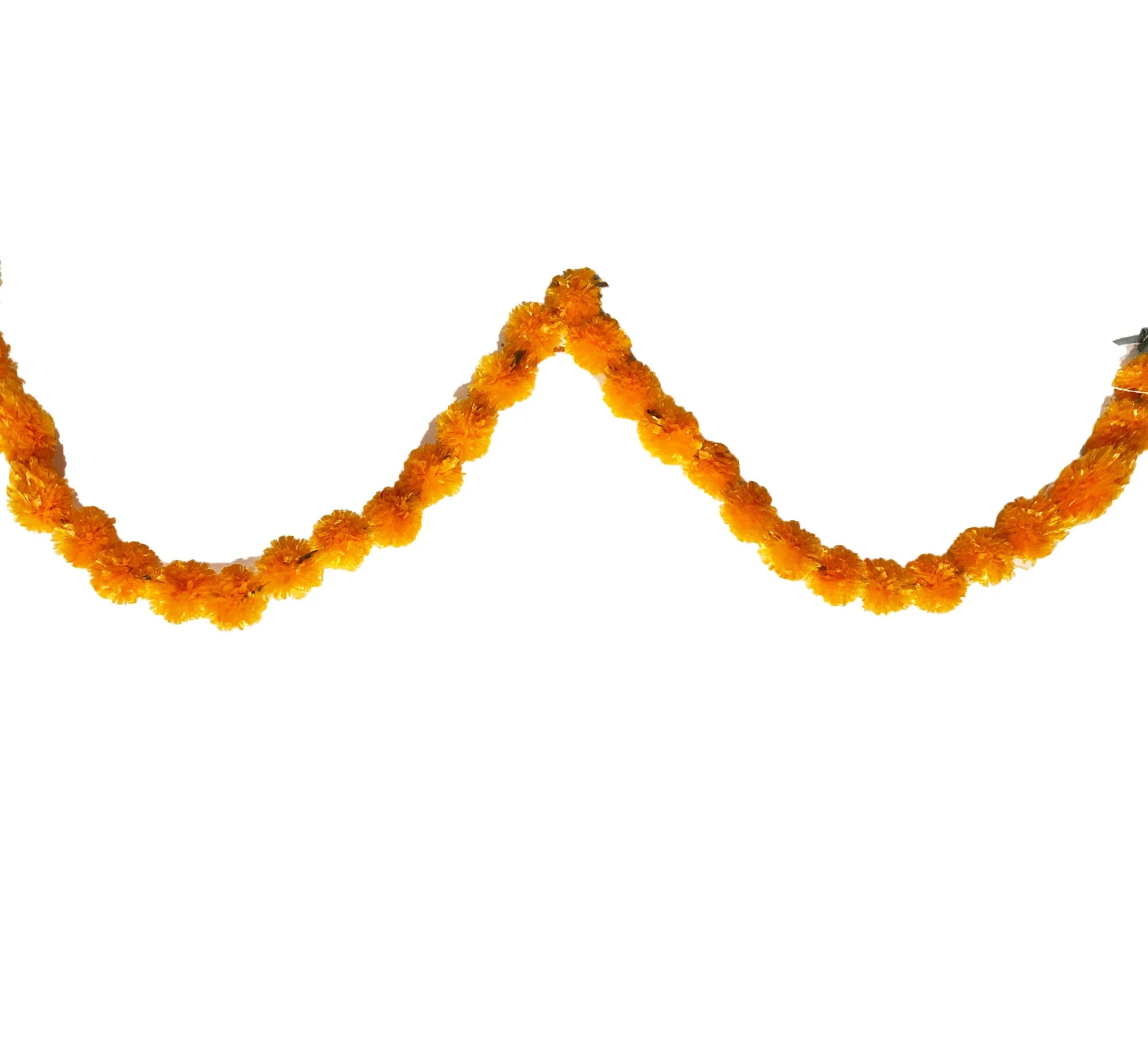 2 Pcs Marigold Flower Garland with бо Flowers for Diwali