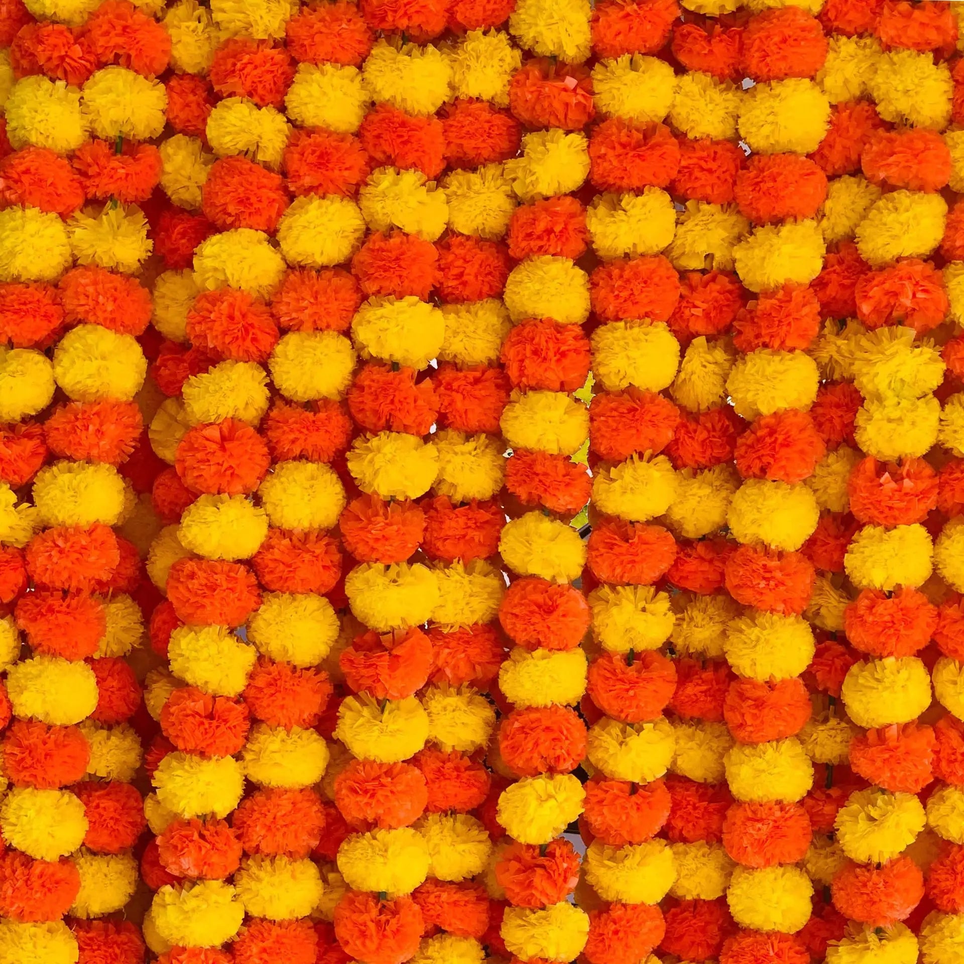 1pc Marigold Garland for Decoration Artificial Marigold Flower Diwali
