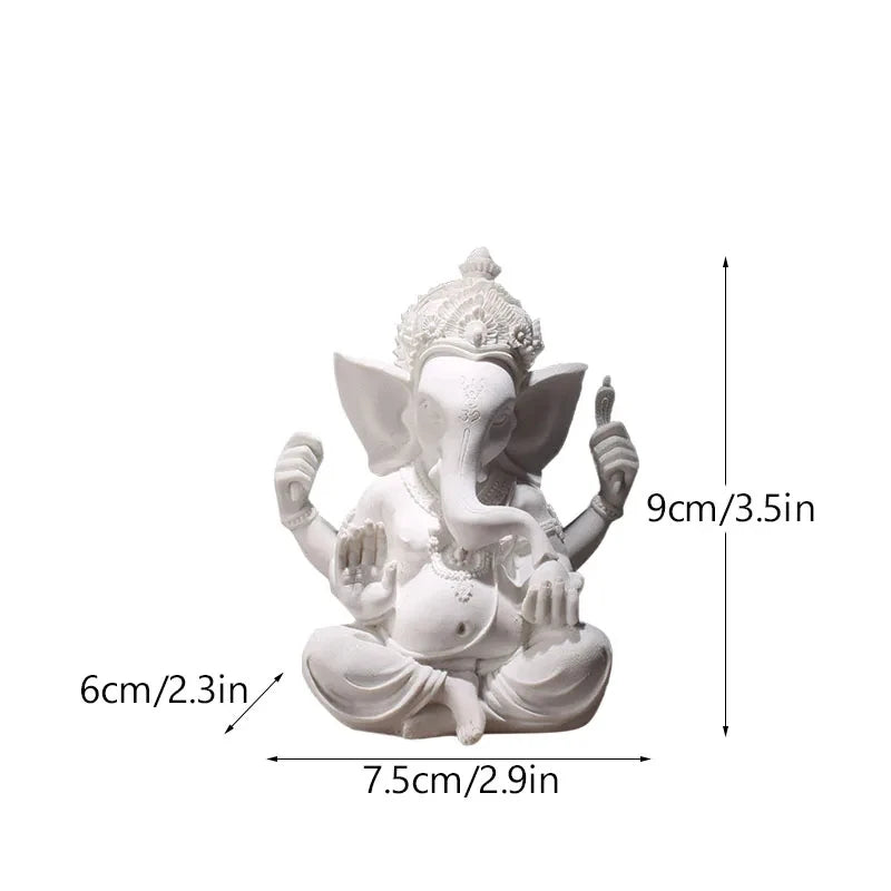 Sandstone Indian Ganesha  God Statue Religious Hindu  Shop Office Home Decoration Crafts