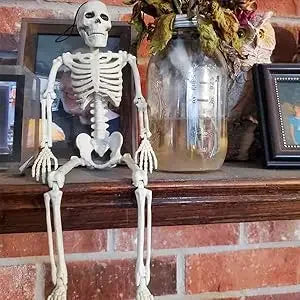 40cm Halloween Human Shape Skeleton,Posable Skeleton,Human Shape Bones,Halloween Herror Decorations,Haunted House Horror Props