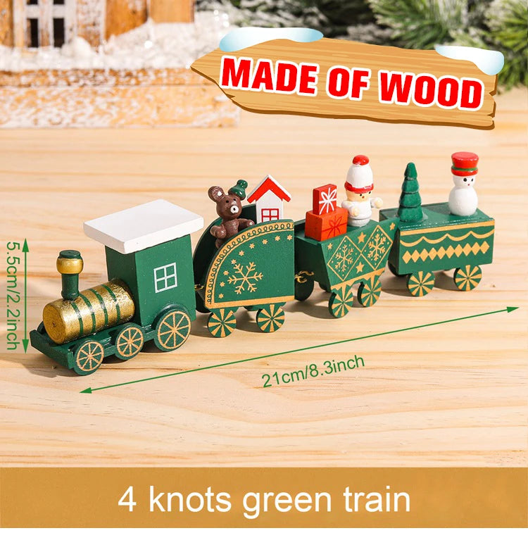 Christmas Train Merry Christmas Decorations For Home 2024 Cristmas Ornament Xmas Navidad Noel Gifts Happy New Year 2025 Decor