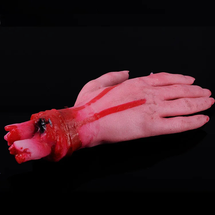 Halloween Prop Bloody Scary Fake Organ Human Brain Body Parts Fake Hand Finger Leg Foot Brain Heart Party Accessories