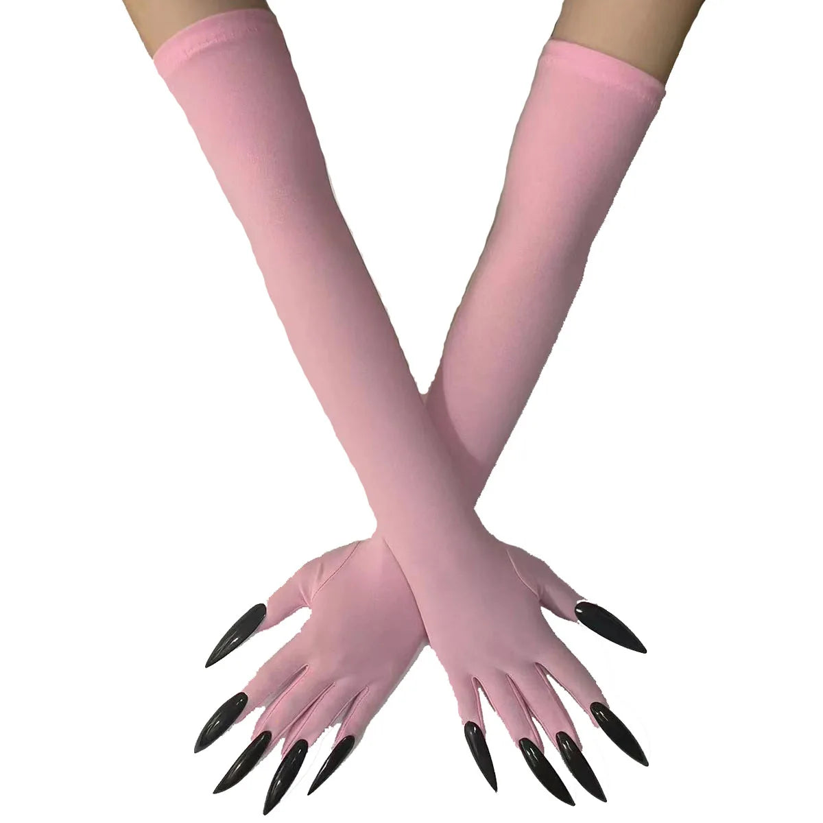 Cool Halloween gloves long ghost claw dress up gloves fashionable red long nails Cosplay Halloween funny gloves A529