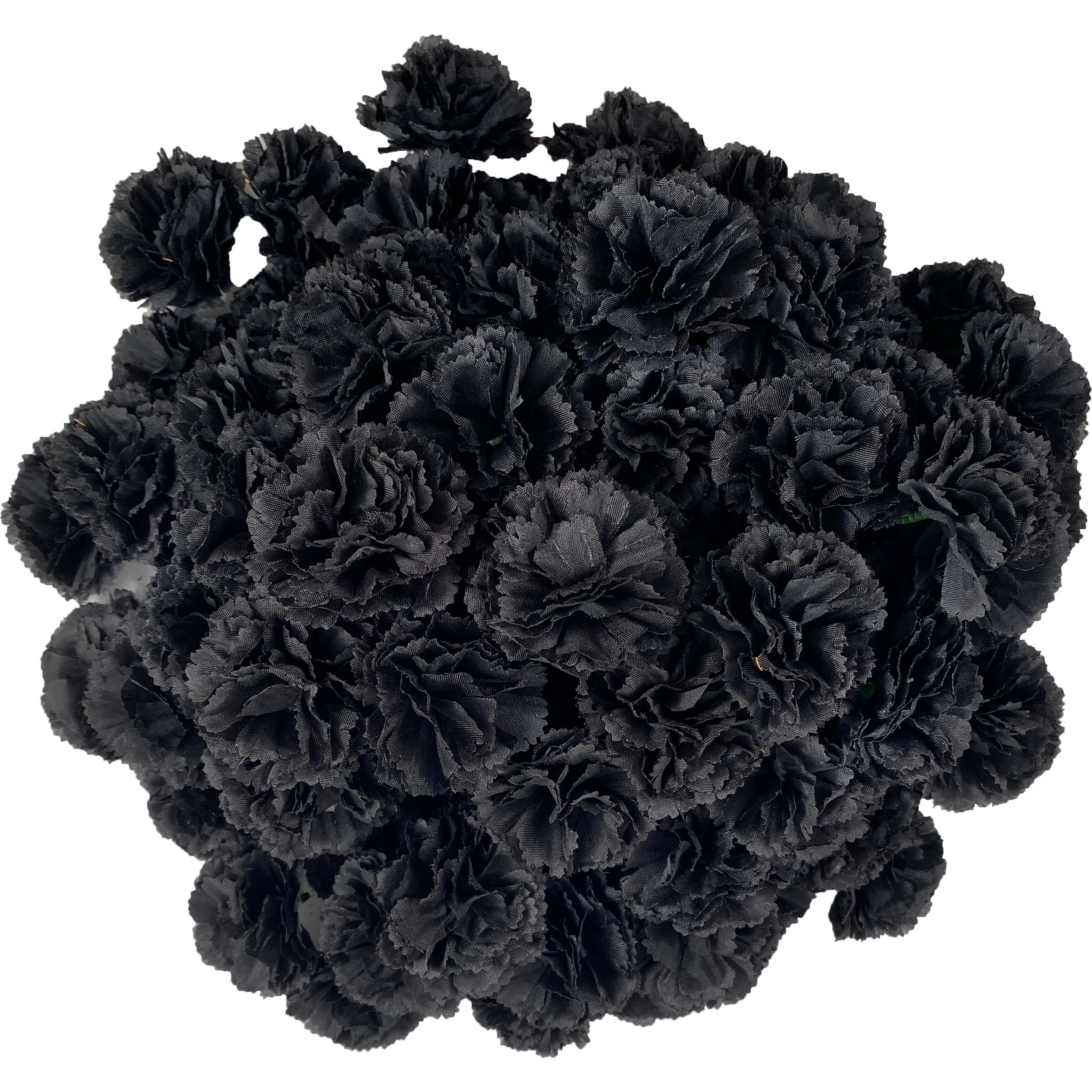 I5Opcs Marigold Flower Heads Bulk for Indian Pooja Bush Floral for Diwali Home Decor DIY Wreath Garland Craft