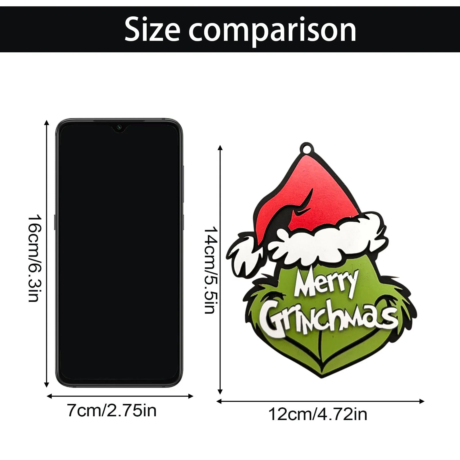 Grinchs Christmas Tree Decorations, Christmas Cute Wooden Hanging Ornaments For Tree, Christmas Decor Indoor Home Party Gifts