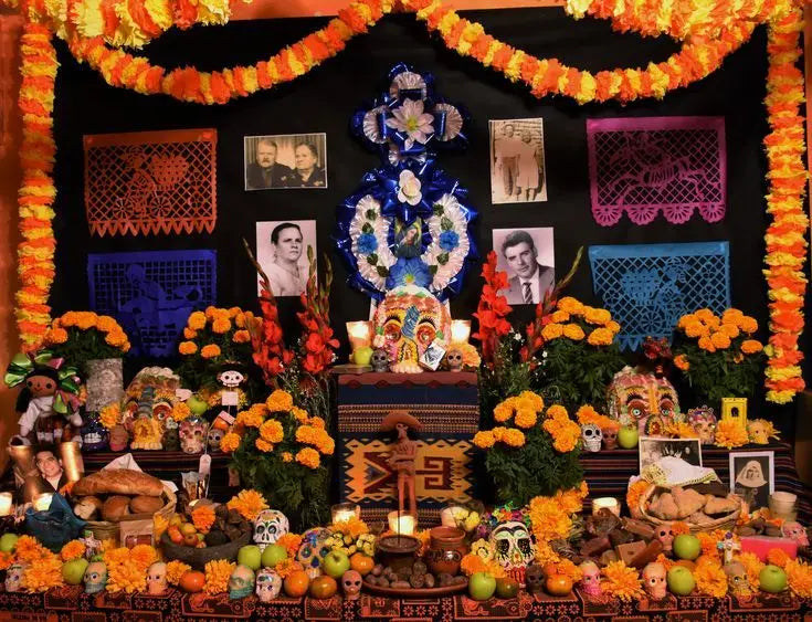 5-50pcs Marigold Flower Garland For Decoration 5 ft Artificial Flowers Mexican Diwali Indian Wedding Party Pooja Day of The Dead