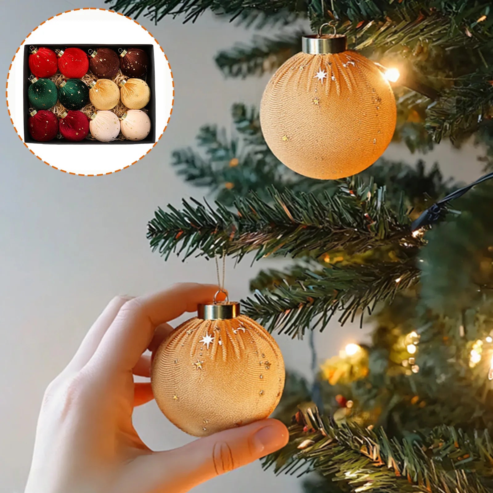 Christmas Tree Balls Christmas Tree Decorations For Christmas Christmas Present Easy To Hang Indoor And Outdoor Decorations