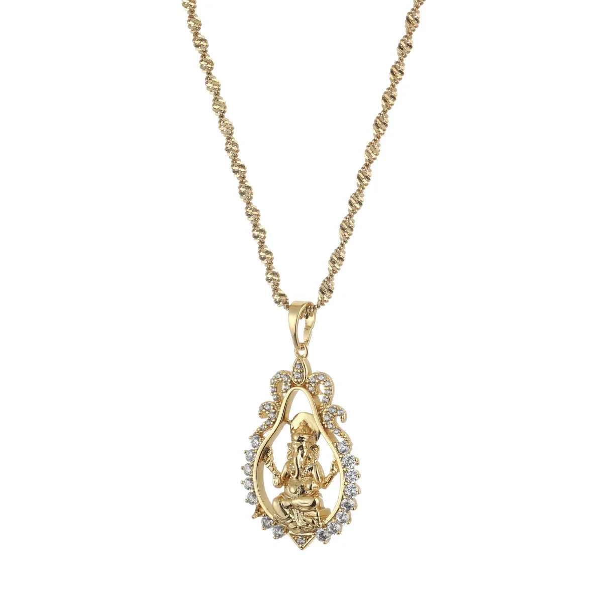 Religious Ganesha Pendant Necklaces for Women Girls