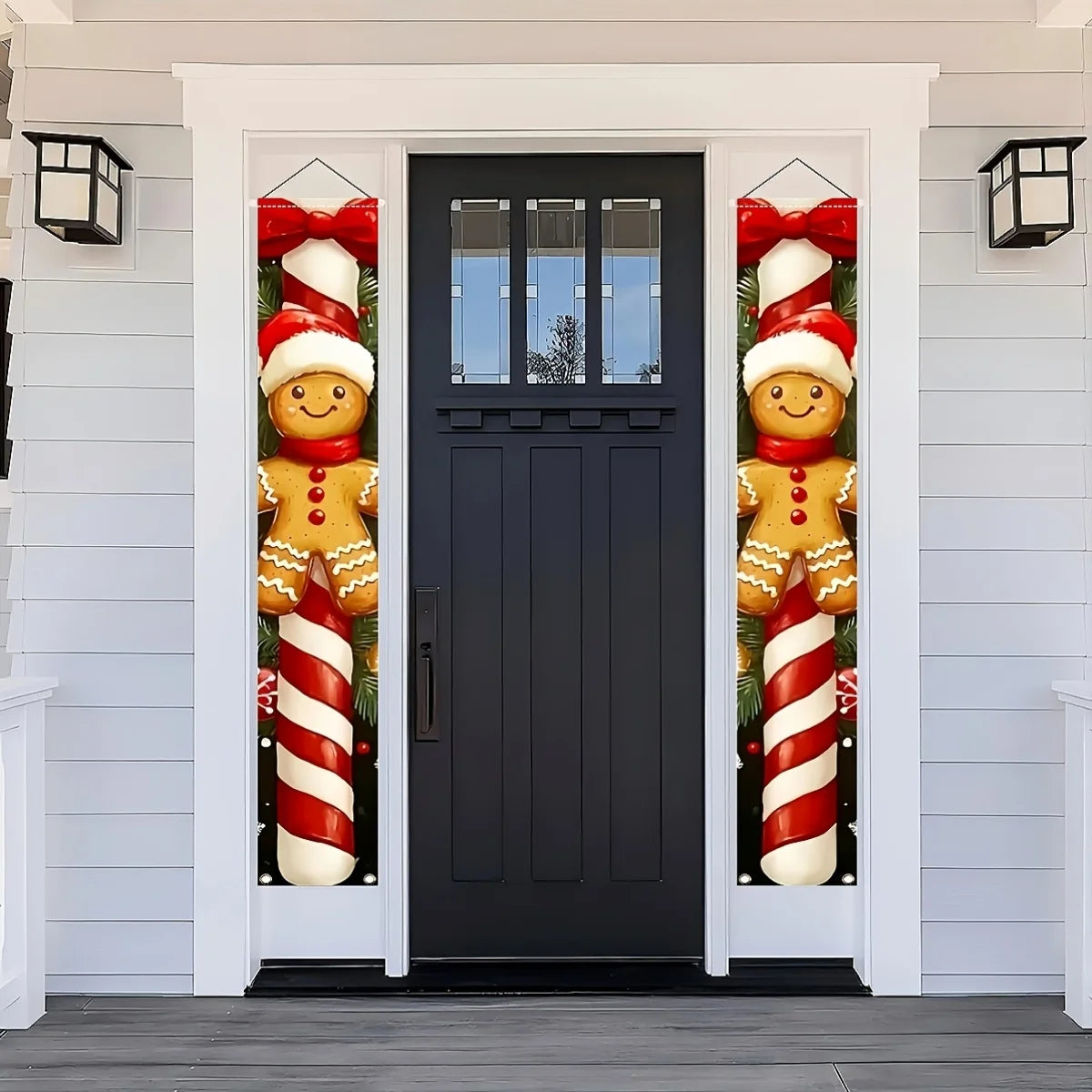 Christmas Hanging Door Banner Merry Christmas Decoration for Home 2025 Xmas Door Decor Navidad Notal Noel Ornament New Year 2026