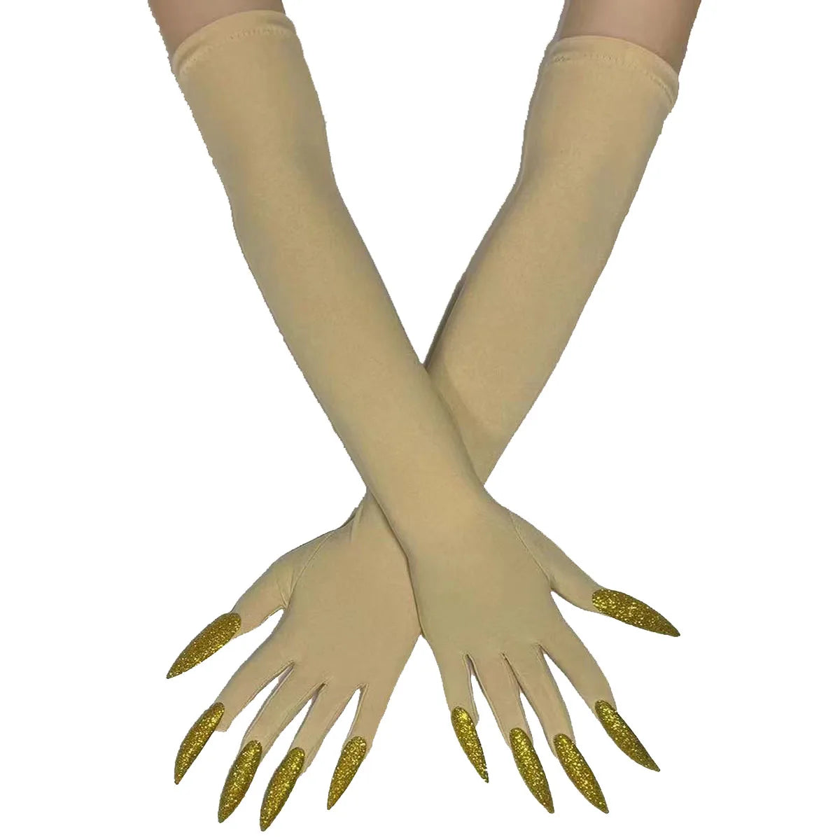 Cool Halloween gloves long ghost claw dress up gloves fashionable red long nails Cosplay Halloween funny gloves A529