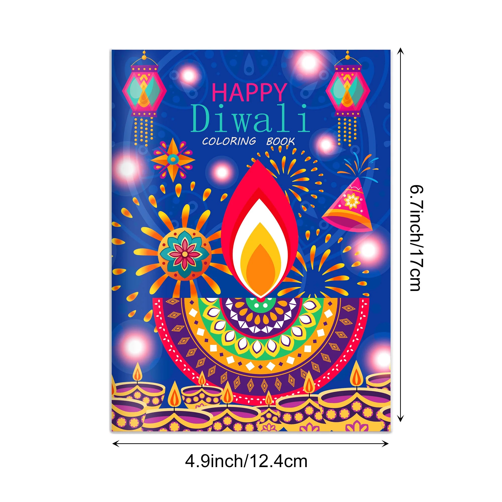 6/12/24pcs Diwali Festival Graffiti Drawing Painting Books DIY Coloring Picture Books For Kids Gifts Diwali Party