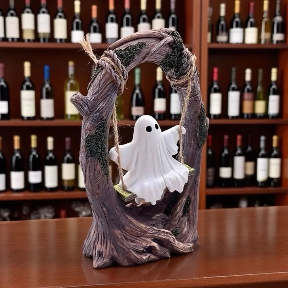 Halloween Themed Halloween Swing Ghost Ornament Handicraft Model Spooky Ghosts Decor Statue Collectible