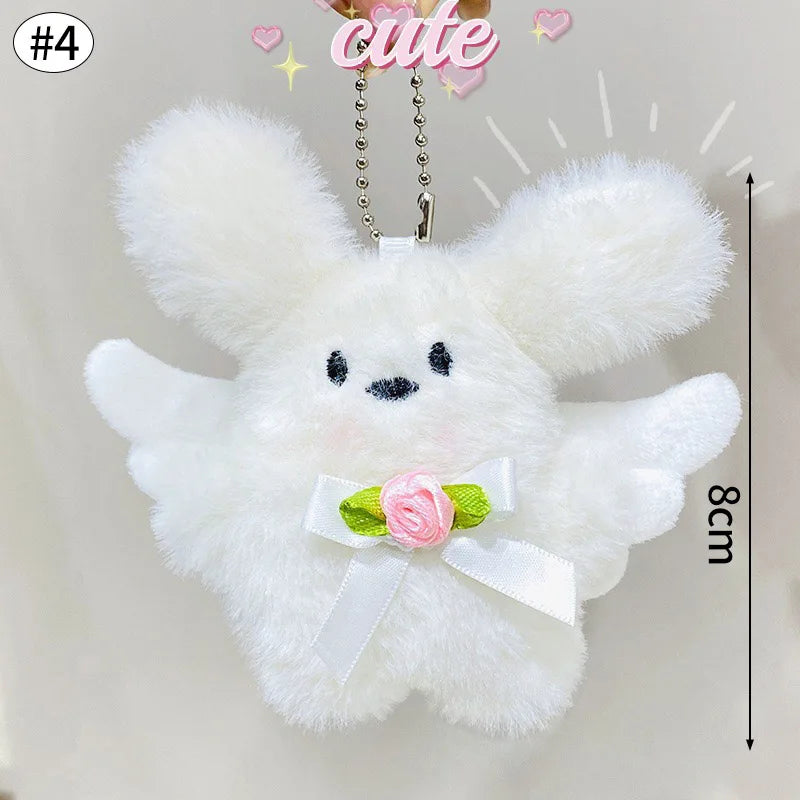 Cute Keychain Kawaii Black Cat Keychain Plush Cats Toy Backpack Hanging Pendant Decoration Keyring Halloween Ghost Theme Gifts