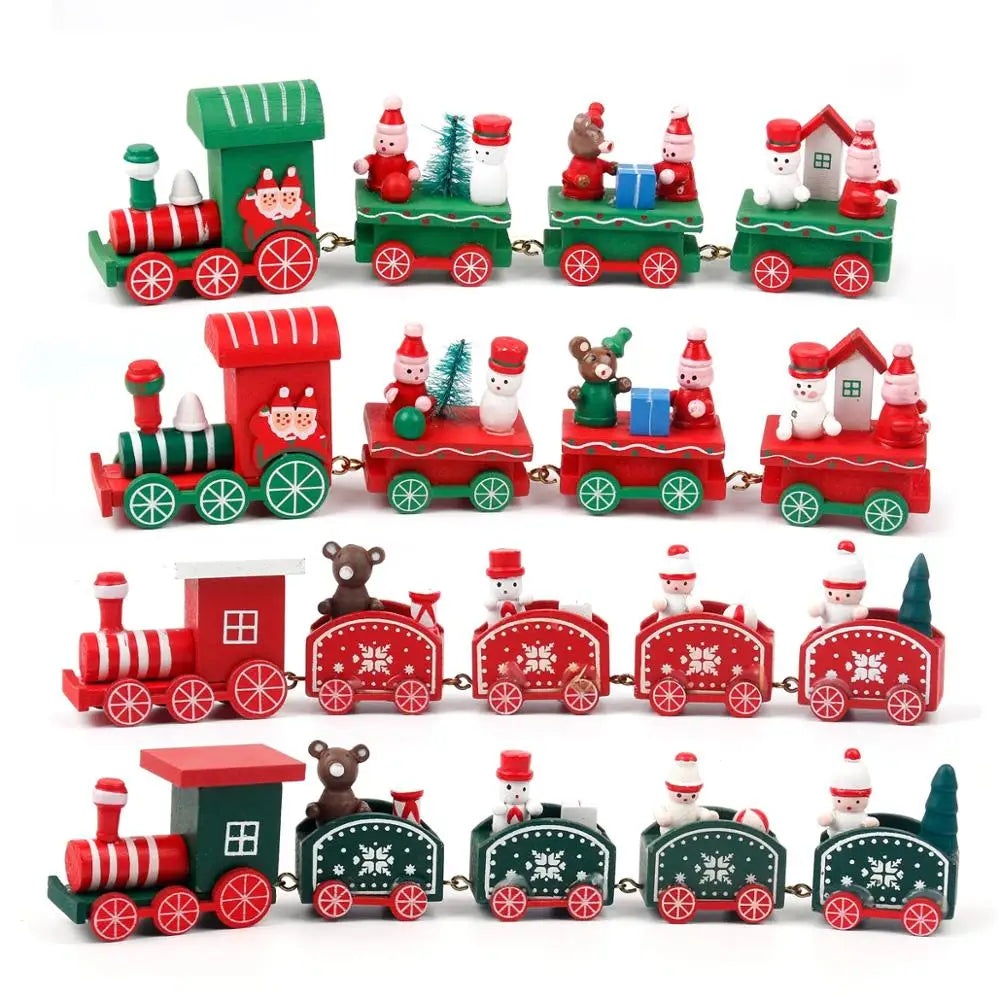 Christmas Train Merry Christmas Decorations For Home 2024 Cristmas Ornament Xmas Navidad Noel Gifts Happy New Year 2025 Decor
