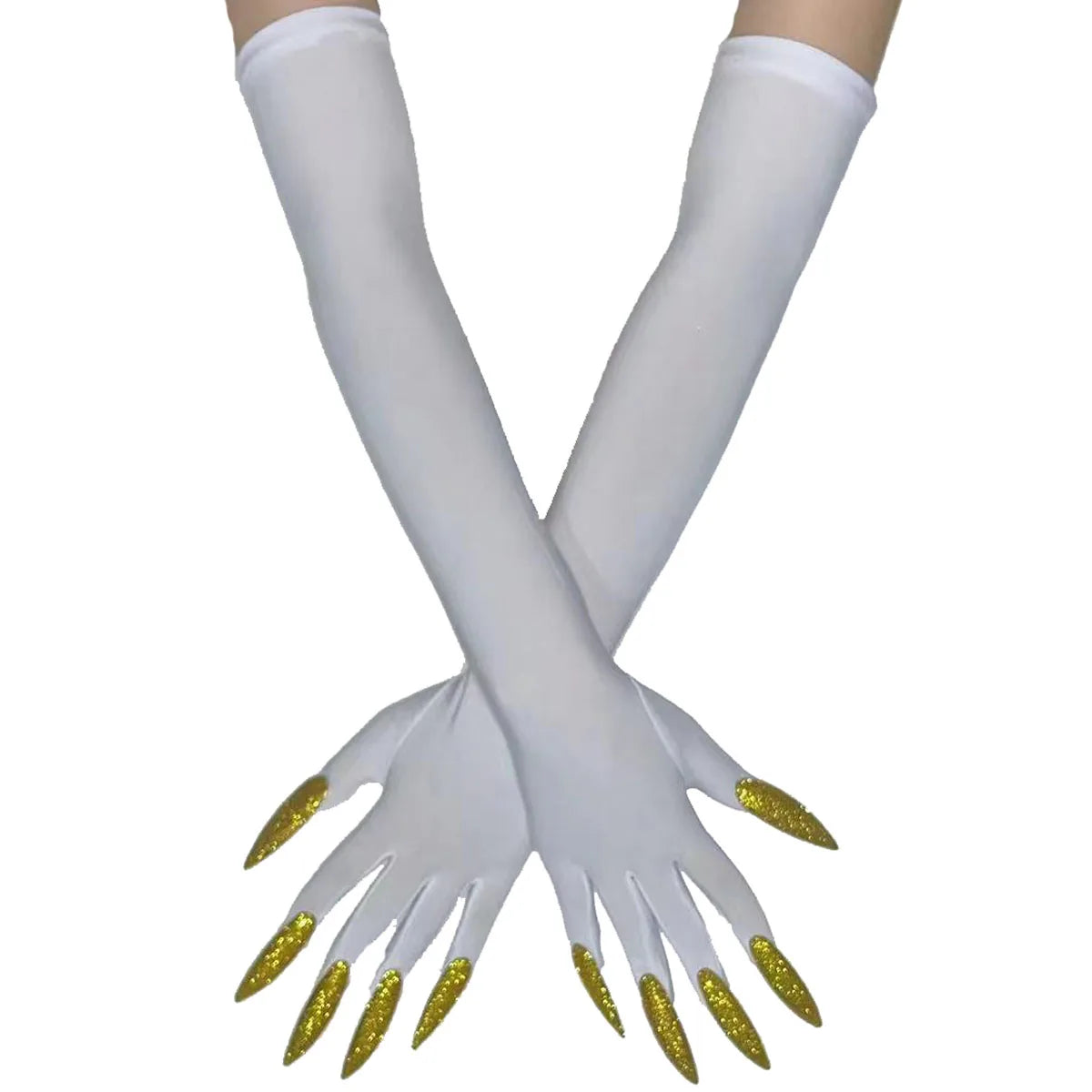 Cool Halloween gloves long ghost claw dress up gloves fashionable red long nails Cosplay Halloween funny gloves A529