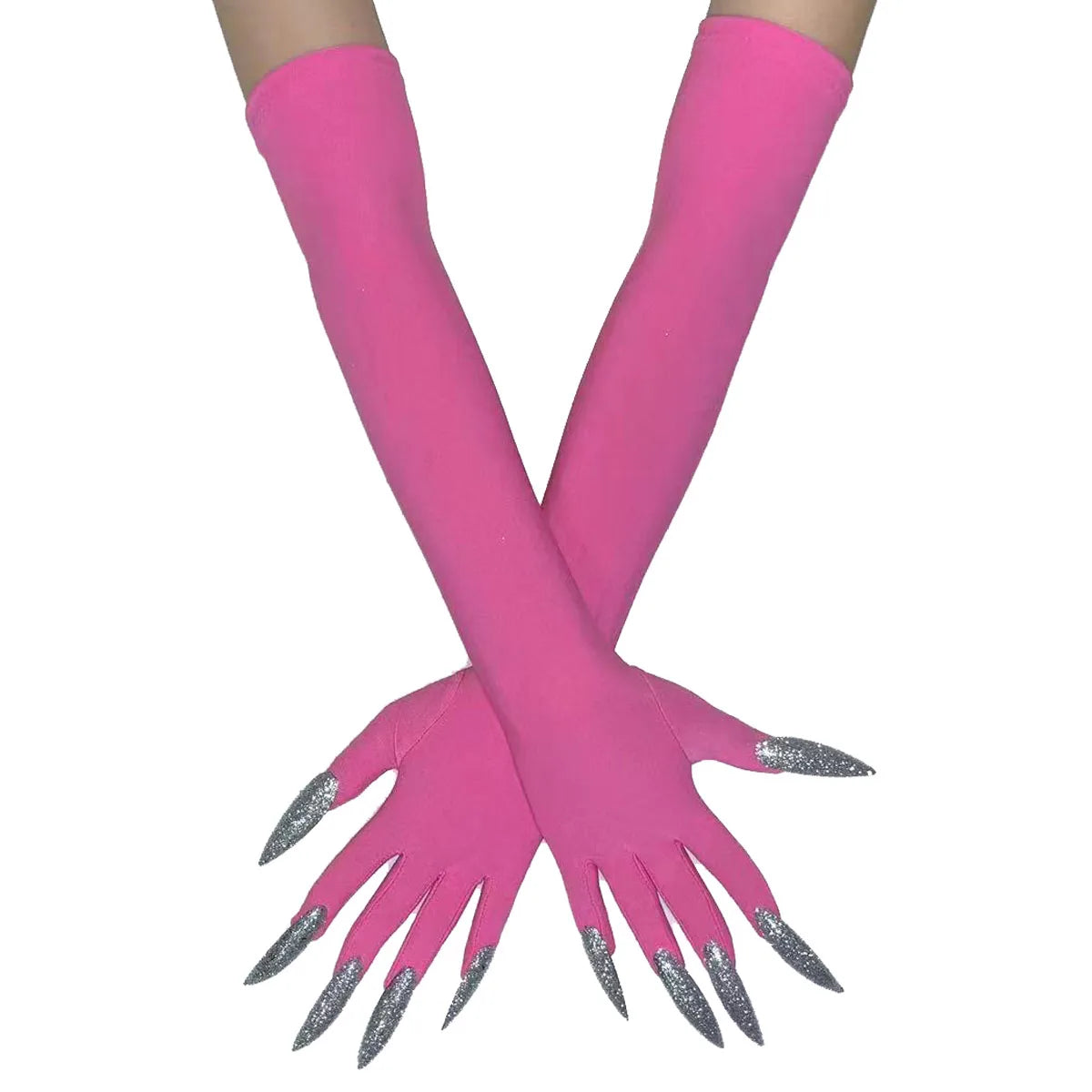 Cool Halloween gloves long ghost claw dress up gloves fashionable red long nails Cosplay Halloween funny gloves A529