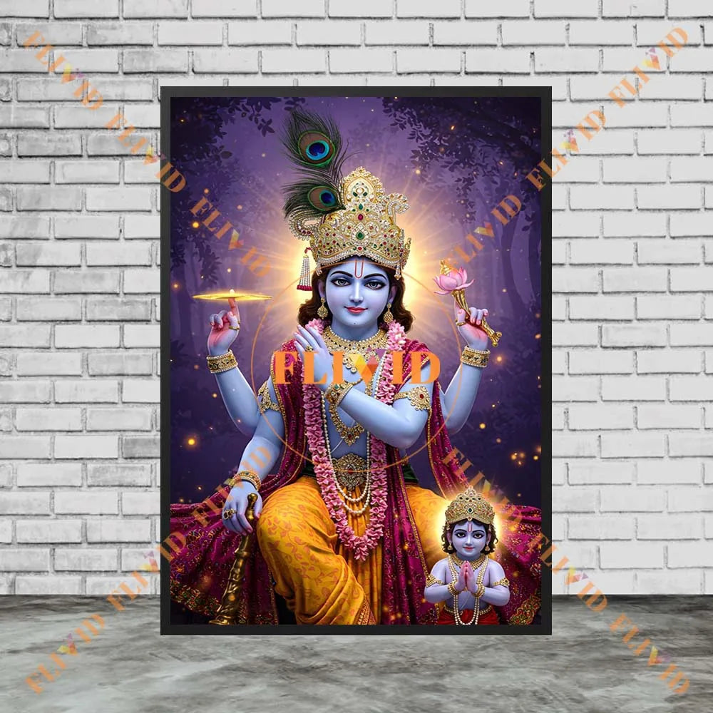 Goddess Parvati Shiva Vishnu Religion Poster Wall Pictures For Church Decor Wall Art Canvas Painting Posters Unframed
