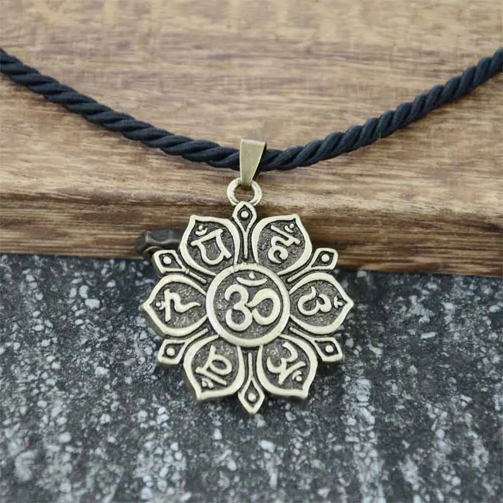 OM Pendant Necklace For Men and Women Religious Jewelry