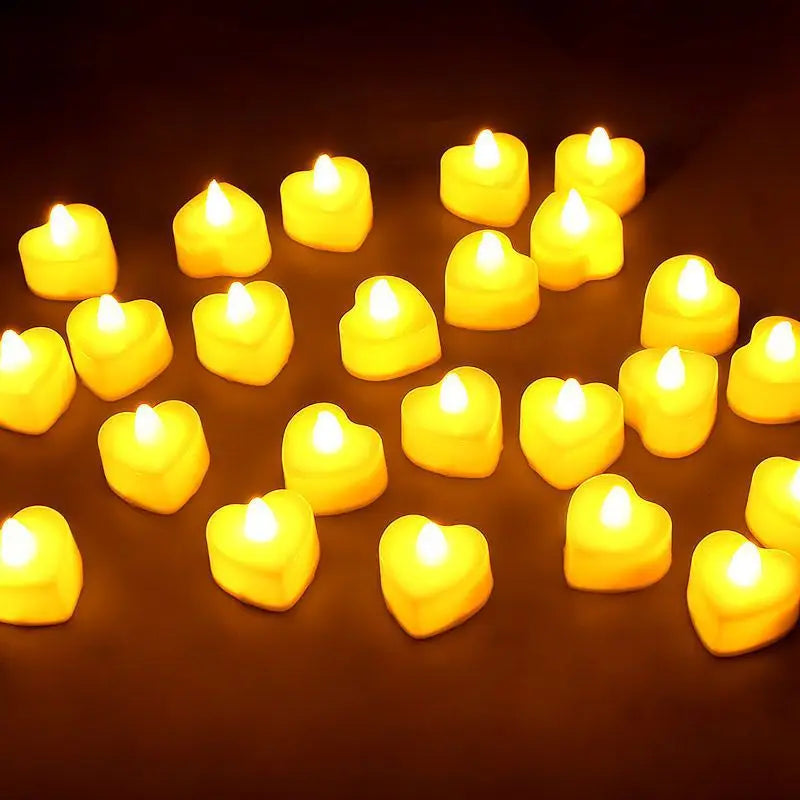 24Pcs Flameless LED Candle Lights Creative Wishing Led Tea Lamp Warm