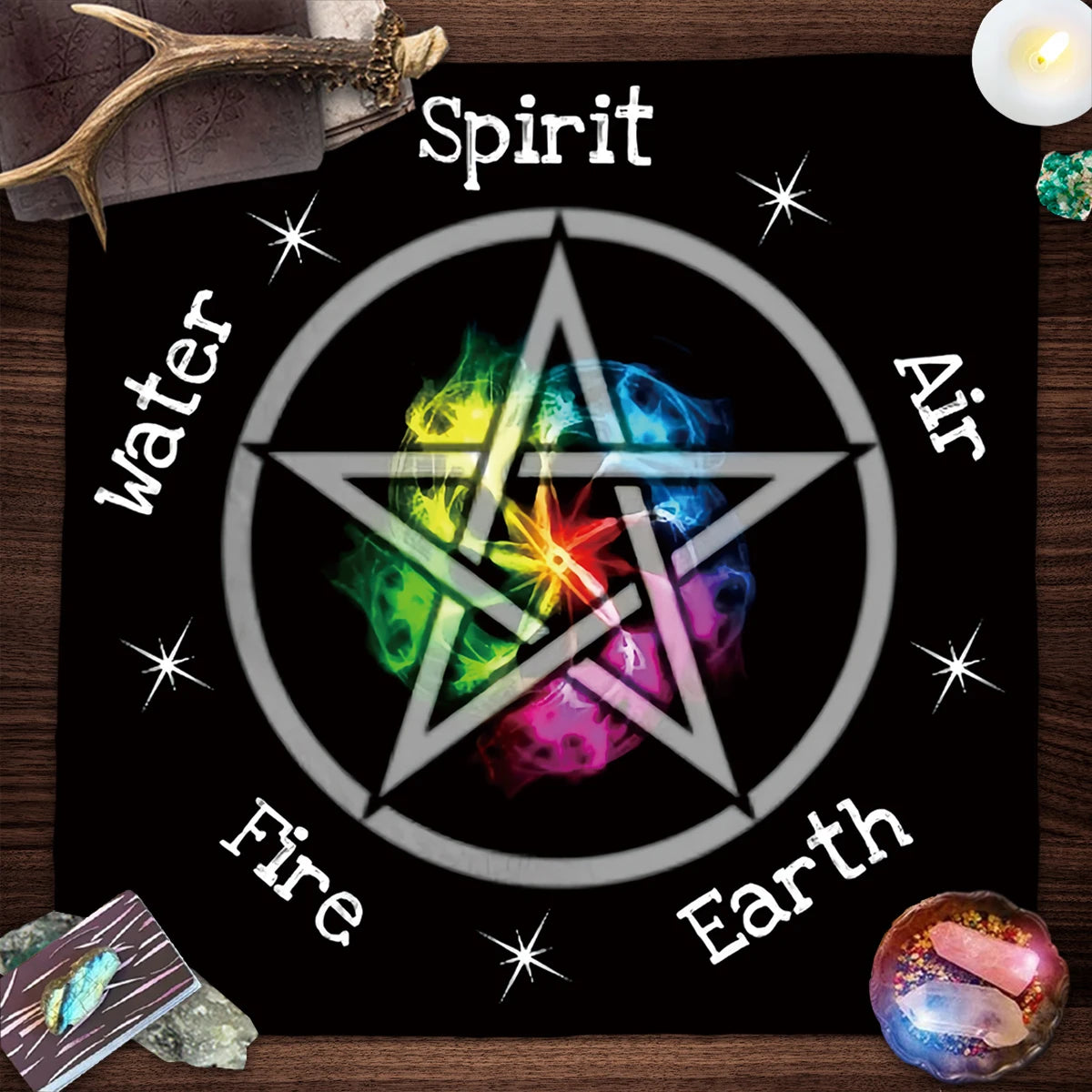 Purple Moon Star Tarot Card Tablecloth Divination Altar Cloth For Witch Wiccan Home Decor Astrology Oracle Card Pad Tarot Mat